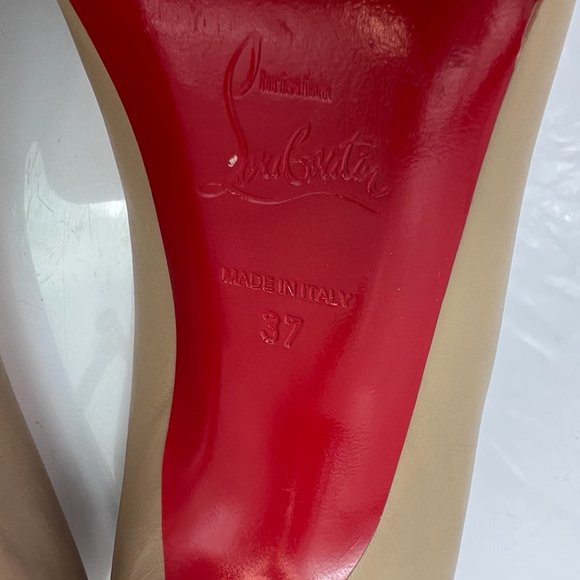 🌷❤️🔥FINAL SALE 🔥 NO OFFERS🌷💥Christian Louboutin Couche Nodo 70 Pumps 37 - Picture 8 of 8